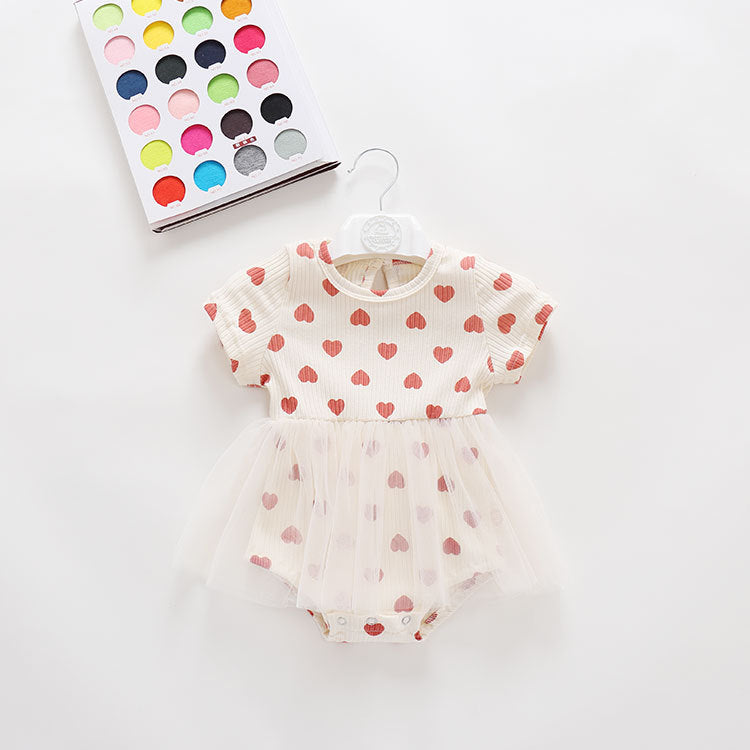 Baby Cotton Short-sleeved Romper Outfit