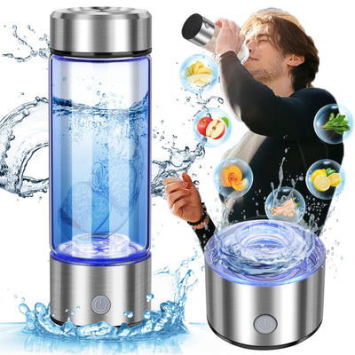 2025 New Hydrogen Water Bottle 420ml Hydrogen Water Generator with Advanced SPE PEM Technology High-Efficiency Portable Water Ionizer for Office Travel Fitness & Everyday Hydration