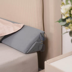 Aurako King Size Bed Wedge Pillow Headboard Pillow Mattress Wedge Bed Gap Filler Triangle Memory Foam Wedges Body Positioners for Sleeping Body Lumbar Backrest Reading Bolster Pillow