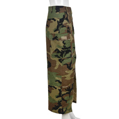 Personalized Camouflage Washed Skirt for Women