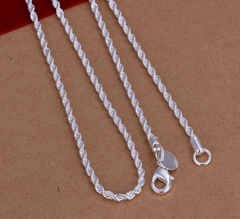 Twisted Rope Necklace with Braided Design