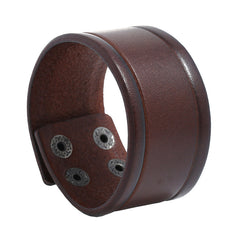 Retro Cattle Leather Punk Bracelet for Men