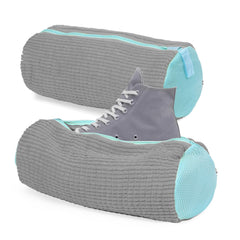 Shoe Washing Bag for Washing Machine Reusable Shoe Laundry Bag for Sneaker Gym Shoes 360° Wrap-around Cleaning (Gray)