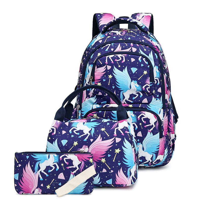 Cute Cartoon Children's Backpack Three-Piece Set