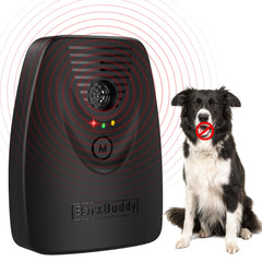 BarxBuddy BarkShield Home Anti Barking Device for Dogs 66ft Long Range Ultrasonic Waterproof Dog Bark Deterrent Box for Indoor/Outdoor Use Safe Bark Collar Alternative Dog Training & Behavior Aid