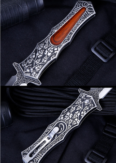 High-Hardness Sharp Folding Survival Knife for Camping