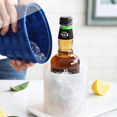 Double Wall Outdoor Silicone Ice Bucket with Lid