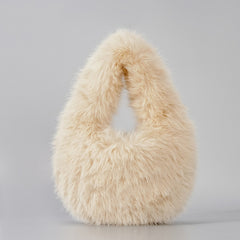 Imitation Fur Plush Tote Bag for Women
