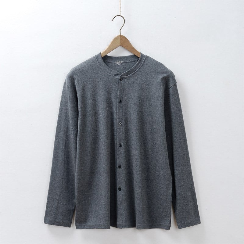 Men's Cardigan Underwear for Middle-aged and Elderly