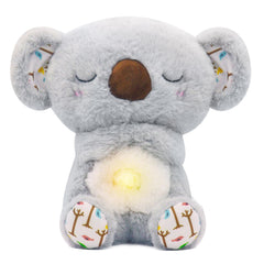 Mush Plushies for Anxiety and Sleep Breathing Plush Four Gear Adjustment Volume Control Rhythmic Breathing Motion with Music Lights for Newborns 0+ Months Perfect for Relieving Baby Gift