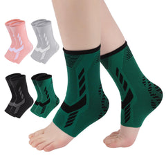 Ankle Support for Women & Men 1 Pair Ankle Compression Sleeve for Sports Basketball Running Walking Foot & Ankle Brace Socks for Arthritis Sprained Tendonitis Plantar Fasciitis (Green Medium)