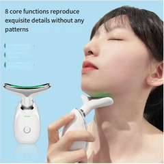 Wavy Chic Beauty Facial Massager, 7 Color  Wavy Acne Beauty Microcurrent Facial Device Skin Firming for Face Neck Beauty Device,