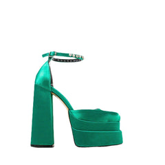 New High Heel Candy Color Platform Shoes for Parties