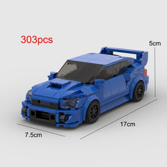 Subaru WRX STI Building Block Toy Car