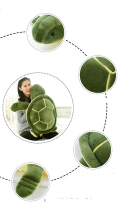 Turtle Pillow, Plush Turtle Toy, Stuffed Animal