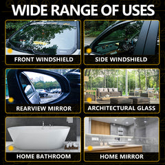 KEEDIN Glass Oil Film Remover for Cars and Bathrooms
