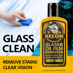 KEEDIN Glass Oil Film Remover for Cars and Bathrooms