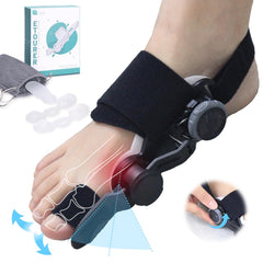 GPWSPI Bunion Corrector for Women and Men Big Toe Universal Size Upgraded Press-Button Bunions CorrectionAdjustable Toe Straightener with Bunion ReliefBunion Fix with Soft Silicone PadBlack