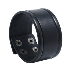 Retro Cattle Leather Punk Bracelet for Men