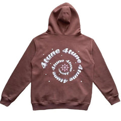 Star Print Zip-Up Hoodie