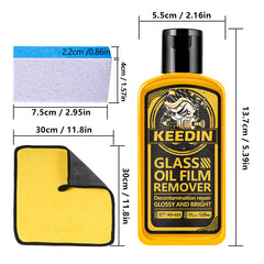 KEEDIN Glass Oil Film Remover for Cars and Bathrooms