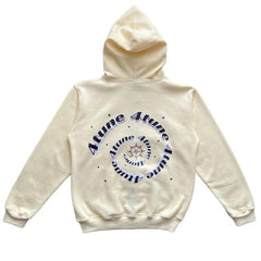 Star Print Zip-Up Hoodie
