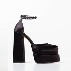 New High Heel Candy Color Platform Shoes for Parties