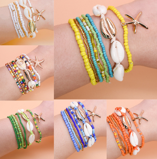 Multi-Layer Braided Bracelet with Stone Beads