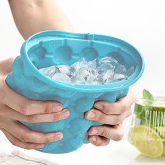 Double Wall Outdoor Silicone Ice Bucket with Lid