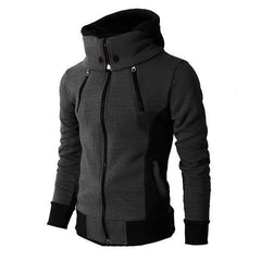 Men's Zip Up Hooded Sports Cardigan Sweatshirt Jacket